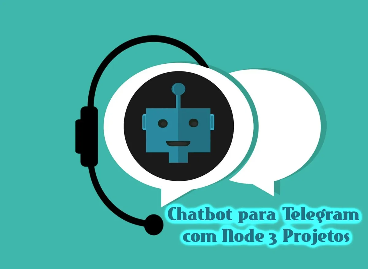 Capa: Chatbot para Telegram com Node 3 Projetos – COD3R