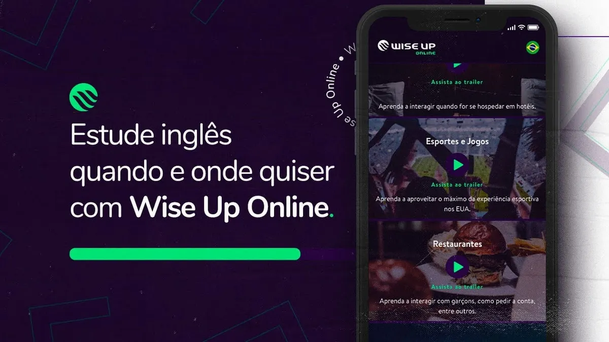 Capa: Curso Inglês WISE UP Online