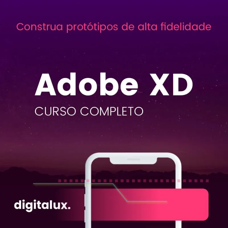 Capa: Digital UX – Adobe XD – Do Zero ao Avançado