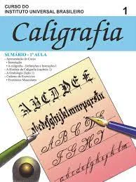 Capa: Curso de Caligrafia – Instituto Universal Brasileiro