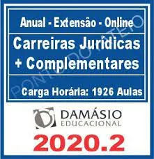 Capa: Carreiras Jurídicas + Complementares – Damásio 2020.2