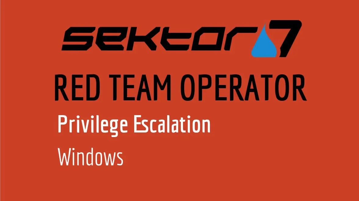 Capa: Sektor7 – RED TEAM Operator