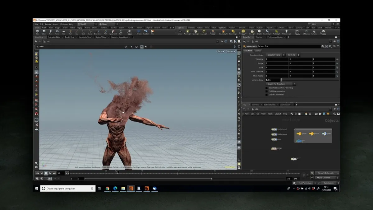 Capa: Houdini – Modelagem, Efeitos Visuais (VFX) – Axis