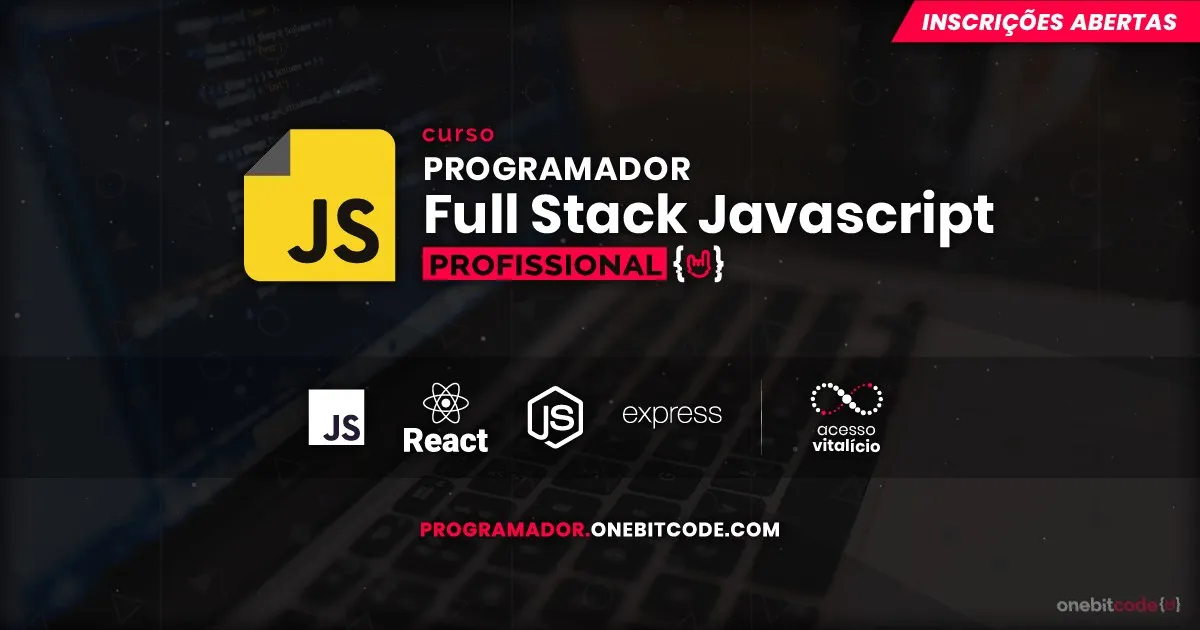 Capa: Programador Full Stack Javascript – Onebitcode