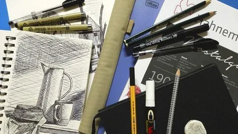 Capa: Curso Básico de Desenho para Iniciantes (Nível III)
