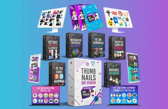 Capa: Thumbnails Que Vendem – Crie uma Thumbnail Profissional Em 5 MINUTOS