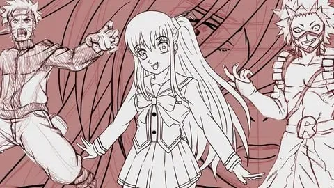 Capa: Curso Básico de Mangá: Desenho de Personagens