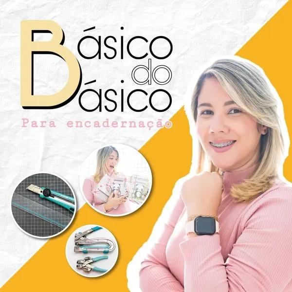 Capa: Curso Básico do Basico para Encadernação – com Lidiane Severiano