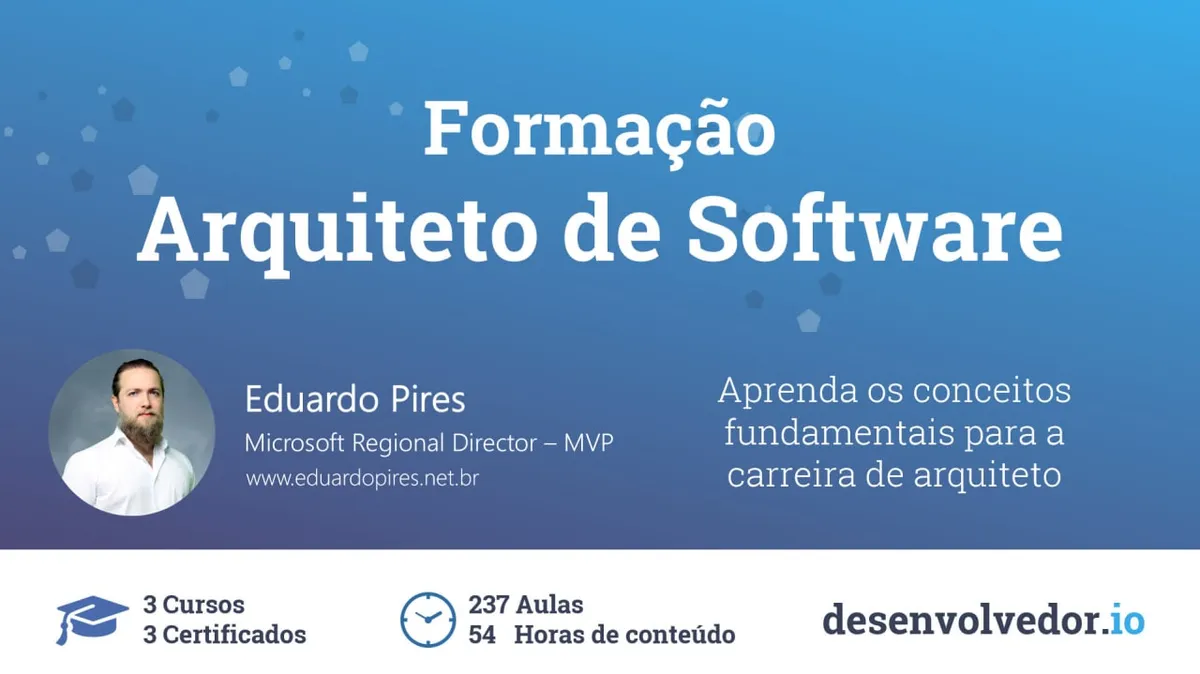 Capa: Formação Arquiteto de Software
