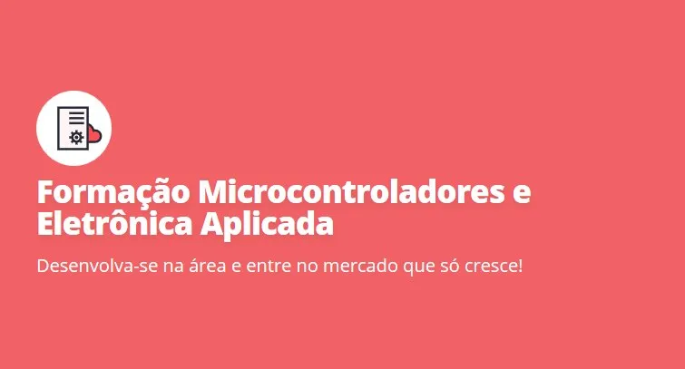 Capa: Formação Microcontroladores e Eletrônica Aplicada