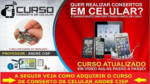Capa: Manutenção de Celulares Andrecisp