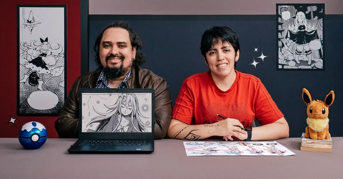 Capa: ▶️ Desenho de personagens mangá do zero ◀️