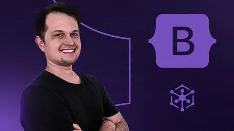 Capa: ▶️ Bootstrap 5 do básico ao avançado (com 4 projetos) ◀️