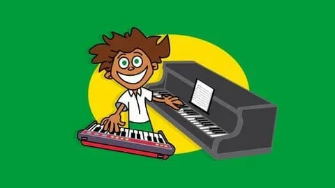 Capa: ▶️ Curso de Piano Completo para Iniciantes, por música e ouvido