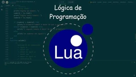 Capa: ▶️ Lógica de Programação e Algoritmos com Lua e exercícios! ◀️