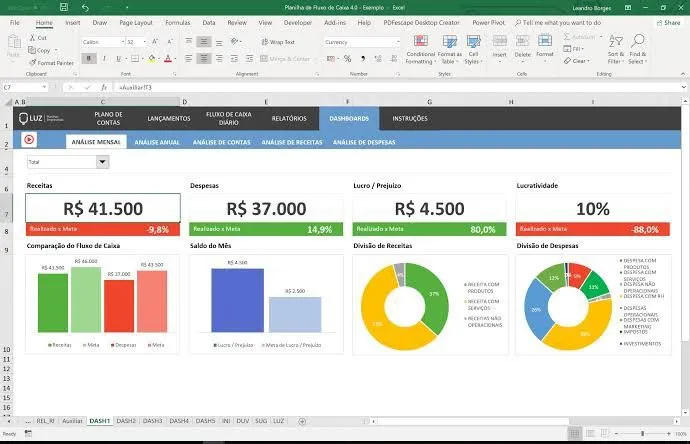 Capa: +10k DE PLANILHAS