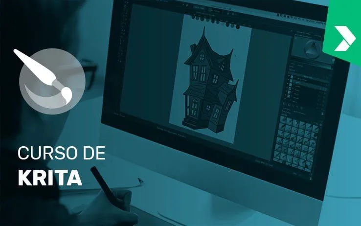 Capa: Curso de Krita Digital Painting